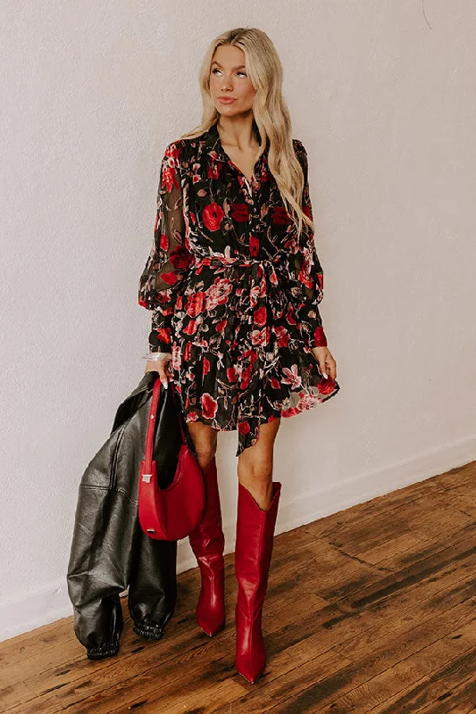 Mini dresses with embroidered details for a unique touchMoonlit Garden Velvet Burnout Mini Dress Mini dresses with embroidered details for a unique touchMoonlit Garden Velvet Burnout Mini Dress