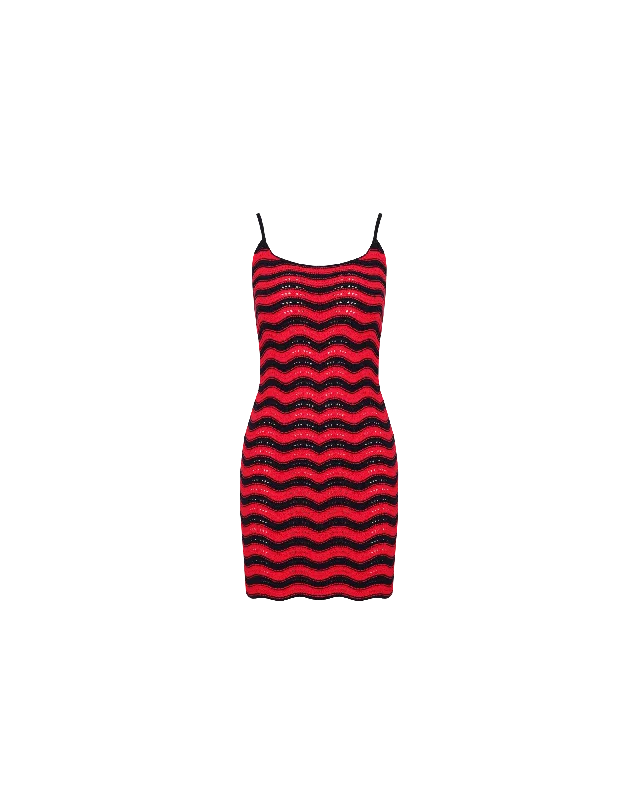 Mini dresses with button - down frontsPARADISO MINI DRESS NAVY STRAWBERRY