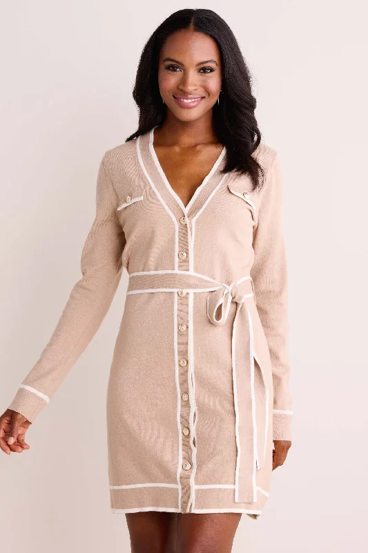 Mini dresses with button - down frontsSasha Sweater Dress