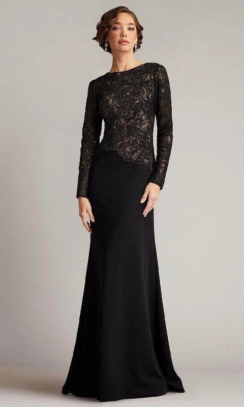 Sleeveless wedding guest dresses with ruffled hemsTadashi Shoji CBI16206LXY - Long Sleeve Embroidered Gown Sleeveless wedding guest dresses with ruffled hemsTadashi Shoji CBI16206LXY - Long Sleeve Embroidered Gown