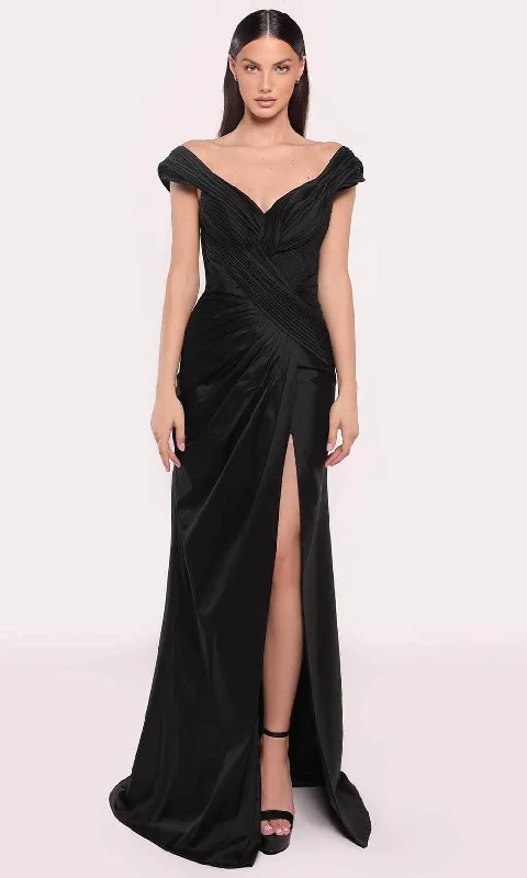 Wedding guest dresses with abstract prints and long trainsTarik Ediz 98721 - Cap Sleeve V-Neck Evening Gown Wedding guest dresses with abstract prints and long trainsTarik Ediz 98721 - Cap Sleeve V-Neck Evening Gown