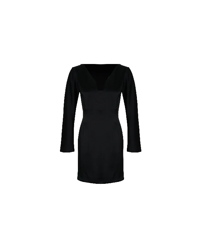 Satin mini dresses for a luxurious feelTHELMA MINI DRESS BLACK