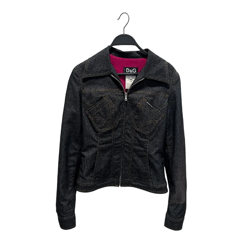 Quilted down women's coats with removable hoods for outdoor activitiesDOLCE&GABBANA/Denim Jkt/XS/Denim/IDG/PURPLE WOOL INT Quilted down women's coats with removable hoods for outdoor activitiesDOLCE&GABBANA/Denim Jkt/XS/Denim/IDG/PURPLE WOOL INT
