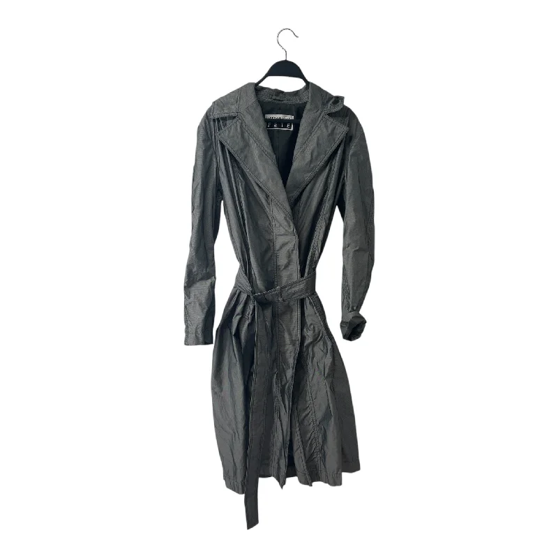 Women's pea coats with brass buttons for a nautical - inspired styleISSEY MIYAKE FETE/Jacket/2/Polyester/GRY/LONG COAT BACK TIE Women's pea coats with brass buttons for a nautical - inspired styleISSEY MIYAKE FETE/Jacket/2/Polyester/GRY/LONG COAT BACK TIE