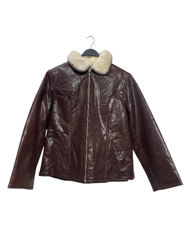 Women's waterproof parka coats with multiple pockets for practicalityALBERT DUKE/Leather Jkt/XXL/Leather/BRW/