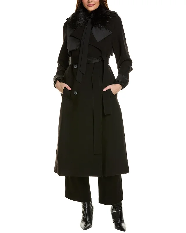 Women's longline double - breasted camel coats for a sophisticated lookAdrienne Landau Emerald Trench Coat Women's longline double - breasted camel coats for a sophisticated lookAdrienne Landau Emerald Trench Coat
