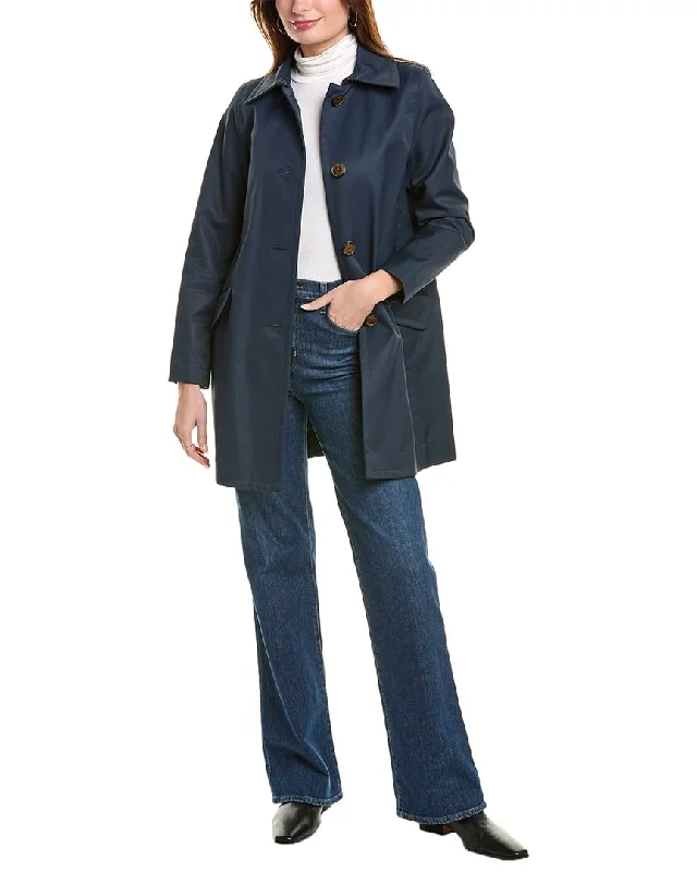 Women's knee - length wool blend coats with a fur collar for added warmthBrooks Brothers Car Coat Women's knee - length wool blend coats with a fur collar for added warmthBrooks Brothers Car Coat