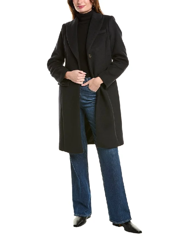 Petite women's wool blend coats with a tailored fit for a flattering silhouetteBrooks Brothers Wool-Blend Coat Petite women's wool blend coats with a tailored fit for a flattering silhouetteBrooks Brothers Wool-Blend Coat