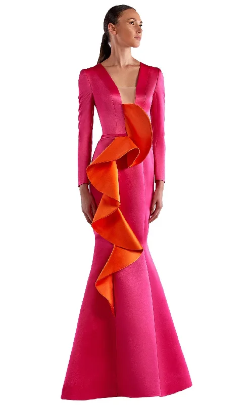 Formal dresses with off - the - shoulder sleeves and rhinestone accents for a sophisticated promEdward Arsouni Couture SS0518 Dress Formal dresses with off - the - shoulder sleeves and rhinestone accents for a sophisticated promEdward Arsouni Couture SS0518 Dress