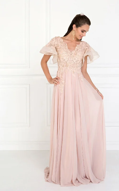 Formal dresses with ruffled skirts and bow accents for a charming prom appearanceElizabeth K GL1587 Dress Formal dresses with ruffled skirts and bow accents for a charming prom appearanceElizabeth K GL1587 Dress