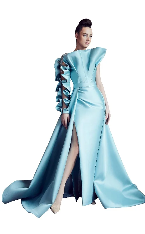 Prom dresses with one - shoulder designs and feather accents for a bold statementGatti Nolli Couture GA5306 Dress Prom dresses with one - shoulder designs and feather accents for a bold statementGatti Nolli Couture GA5306 Dress