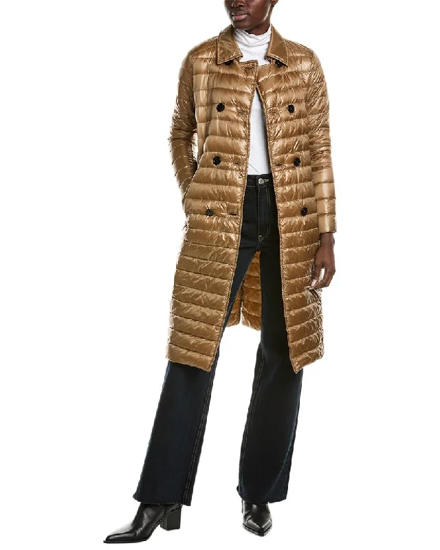 Belted women's cashmere coats in soft pastels for a luxurious feelHerno Down Coat