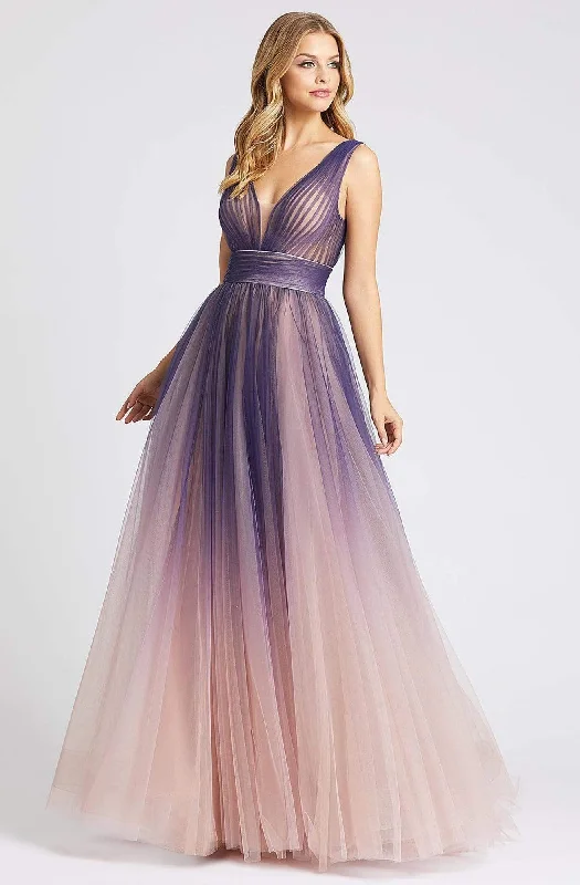 Formal dresses with empire waists and organza overlays for a feminine lookIeena Duggal - 20221I Plunging V-Neck Pleated Ombre Gown Formal dresses with empire waists and organza overlays for a feminine lookIeena Duggal - 20221I Plunging V-Neck Pleated Ombre Gown