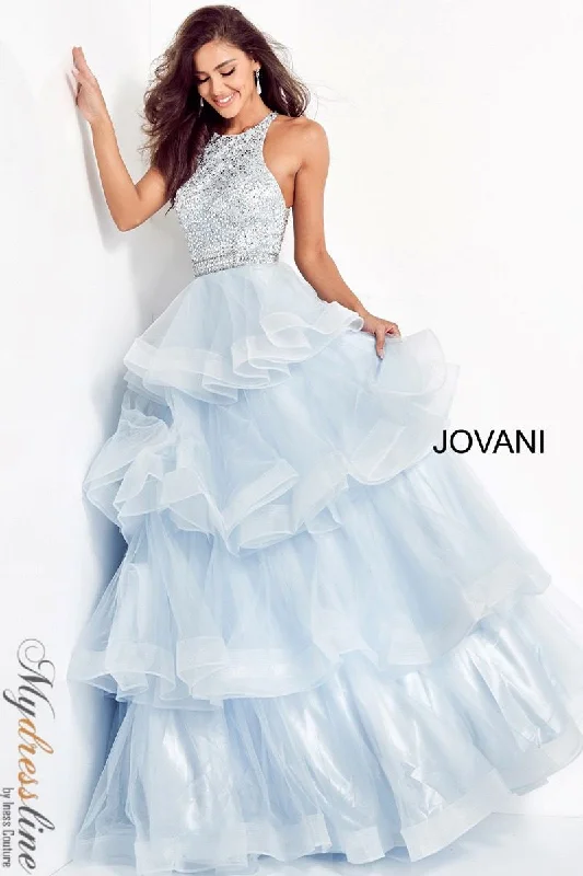 Prom dresses with keyhole backs and rhinestone - studded straps for a flirty lookJovani 00461 Prom dresses with keyhole backs and rhinestone - studded straps for a flirty lookJovani 00461