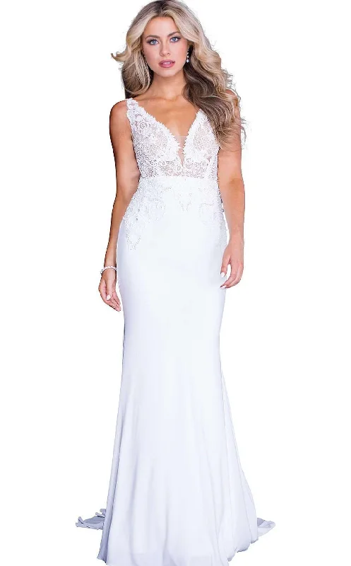 Long - train formal dresses in chiffon for a dramatic prom entranceJVN JVN50950 Dress Long - train formal dresses in chiffon for a dramatic prom entranceJVN JVN50950 Dress