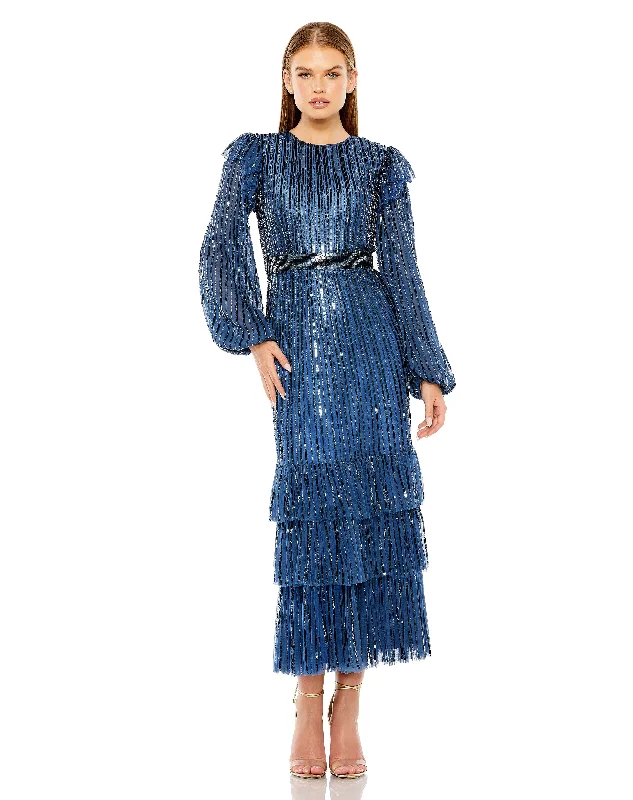 Bodycon dress with a one - shoulder designBodycon dress with a one - shoulder designMac Duggal 23003 Long Sleeve Formal Sequin Dress Bodycon dress with a one - shoulder designBodycon dress with a one - shoulder designMac Duggal 23003 Long Sleeve Formal Sequin Dress