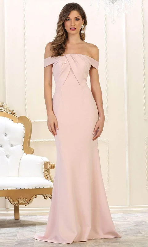 Formal dresses with wrap - around styles and beaded belts for a customized fitMay Queen MQ1483 - Knot Front Mermaid Prom Dress Formal dresses with wrap - around styles and beaded belts for a customized fitMay Queen MQ1483 - Knot Front Mermaid Prom Dress