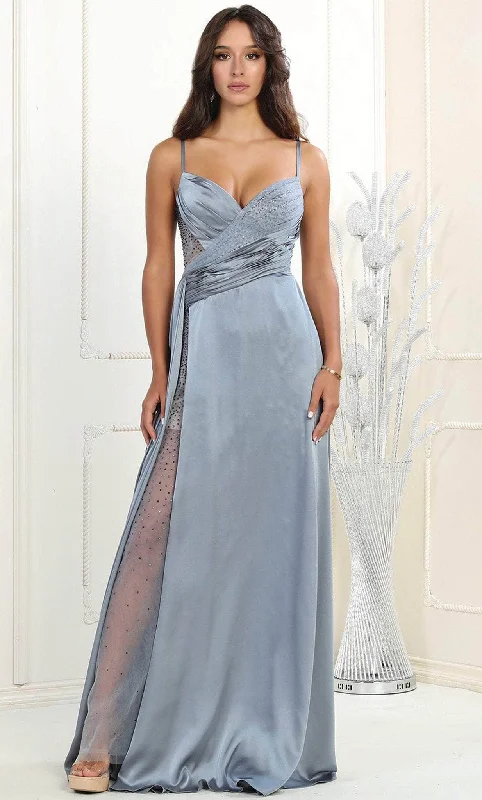 Formal dresses with asymmetric ruffled hems and high - low designs for a fashion - forward and dynamic appearanceMay Queen RQ7965 - Embellished Sweetheart Long Dress Formal dresses with asymmetric ruffled hems and high - low designs for a fashion - forward and dynamic appearanceMay Queen RQ7965 - Embellished Sweetheart Long Dress