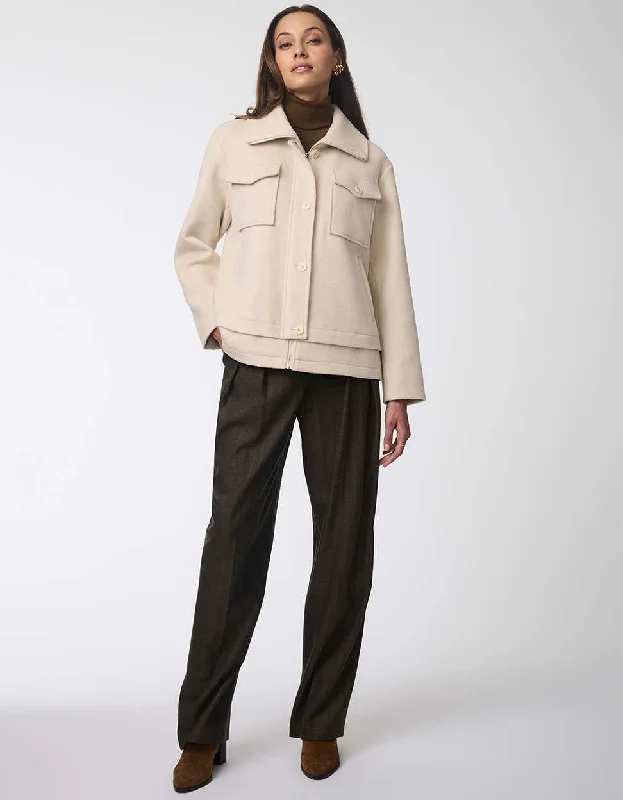 Women's cropped leather coats with silver studs for an edgy lookMetro Haven Wool Jacket Women's cropped leather coats with silver studs for an edgy lookMetro Haven Wool Jacket