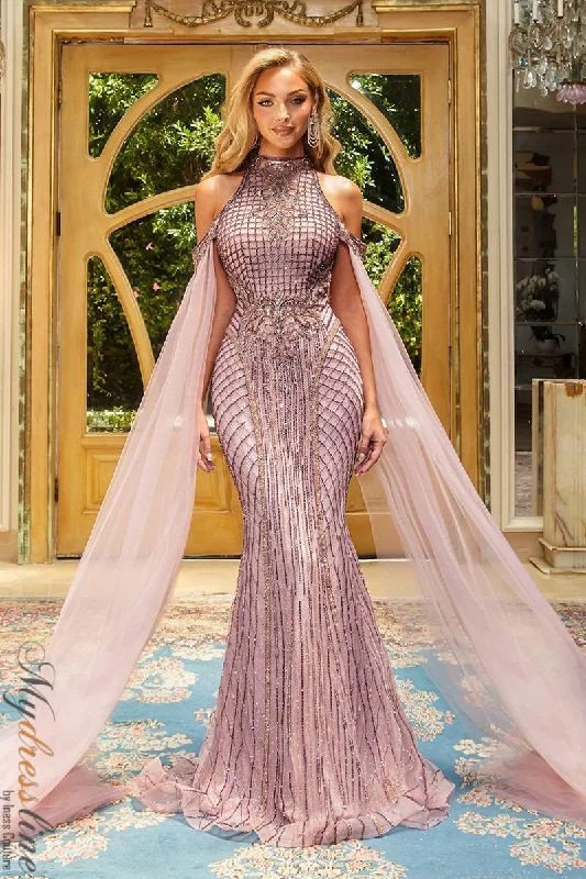 Formal dresses with ruffled skirts and bow accents for a charming prom appearancePortia & Scarlett PS22925 Formal dresses with ruffled skirts and bow accents for a charming prom appearancePortia & Scarlett PS22925