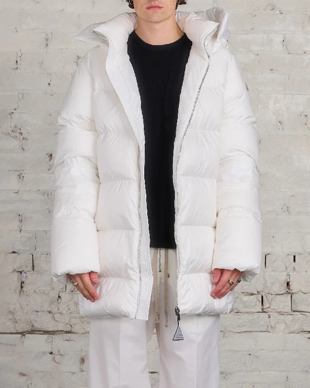 Hooded women's puffer coats in neon colors for high - visibility sportsRick Owens Moncler Hooded Cyclopic Coat Milk Hooded women's puffer coats in neon colors for high - visibility sportsRick Owens Moncler Hooded Cyclopic Coat Milk