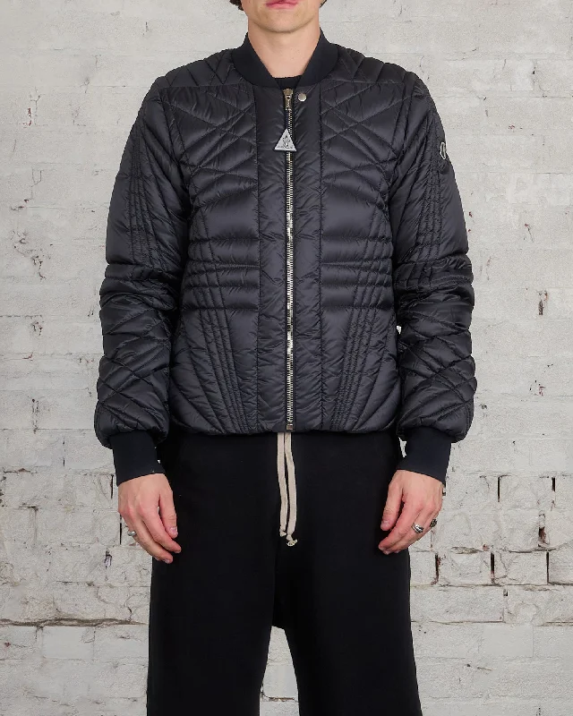Hooded women's puffer coats in neon colors for high - visibility sportsRick Owens Moncler Megapenta Flight Jacket Black Hooded women's puffer coats in neon colors for high - visibility sportsRick Owens Moncler Megapenta Flight Jacket Black