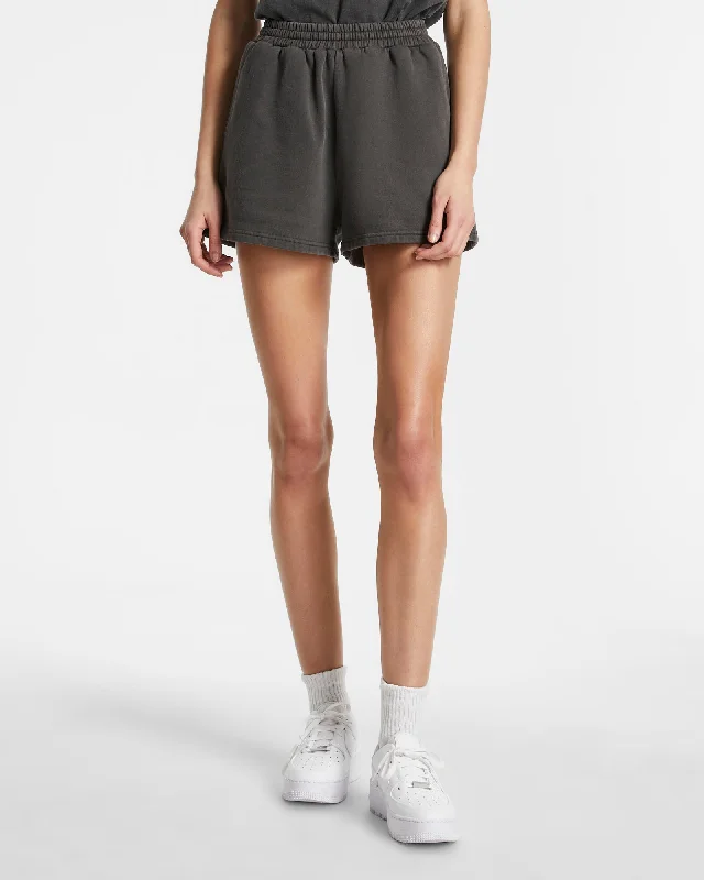 Belted Women Shorts to Enhance the Waistline3 X 4 TRAK SHORT CHARCOAL