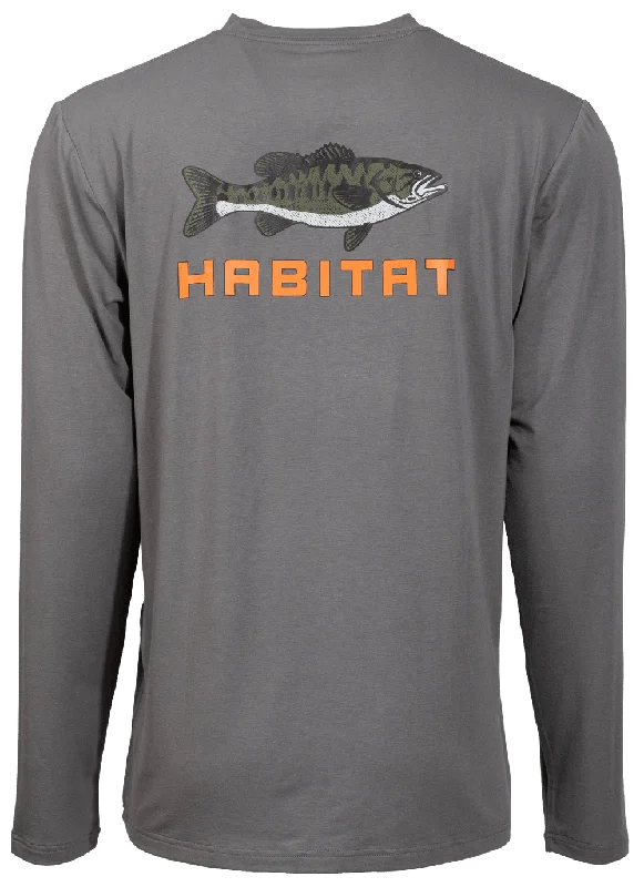 Long Sleeve Women T Shirt for Cooler WeatherBass Long Sleeve T-shirt - Grey
