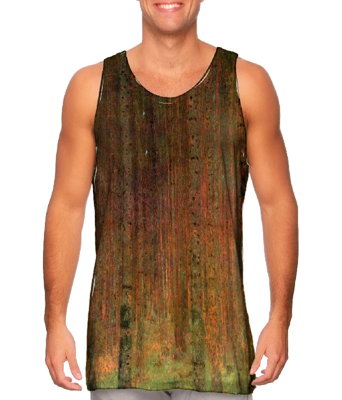 Women's Cropped Tank Tops with Vintage Band LogosGustav Klimt -"Pine Forest II" (1901) Women's Cropped Tank Tops with Vintage Band LogosGustav Klimt -"Pine Forest II" (1901)