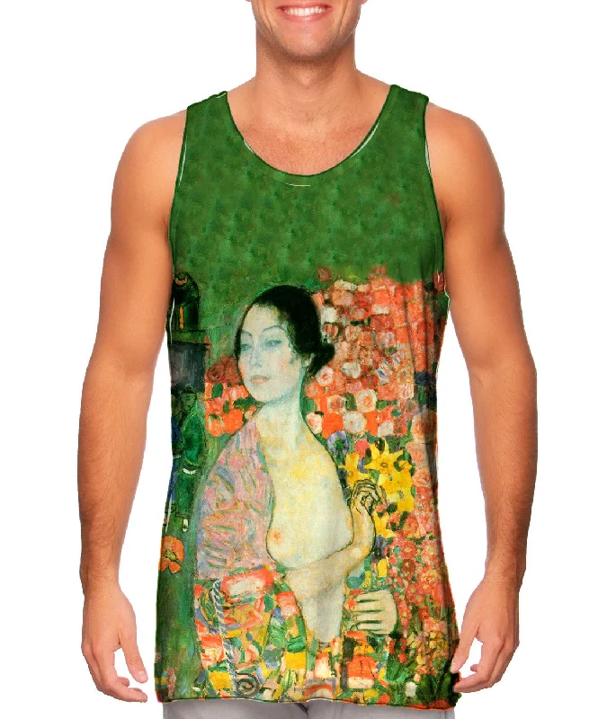 Plus Size Women's Puff - Sleeve Tank Tops in Pastel HuesGustav Klimt -"The Dancer" (1918) Plus Size Women's Puff - Sleeve Tank Tops in Pastel HuesGustav Klimt -"The Dancer" (1918)