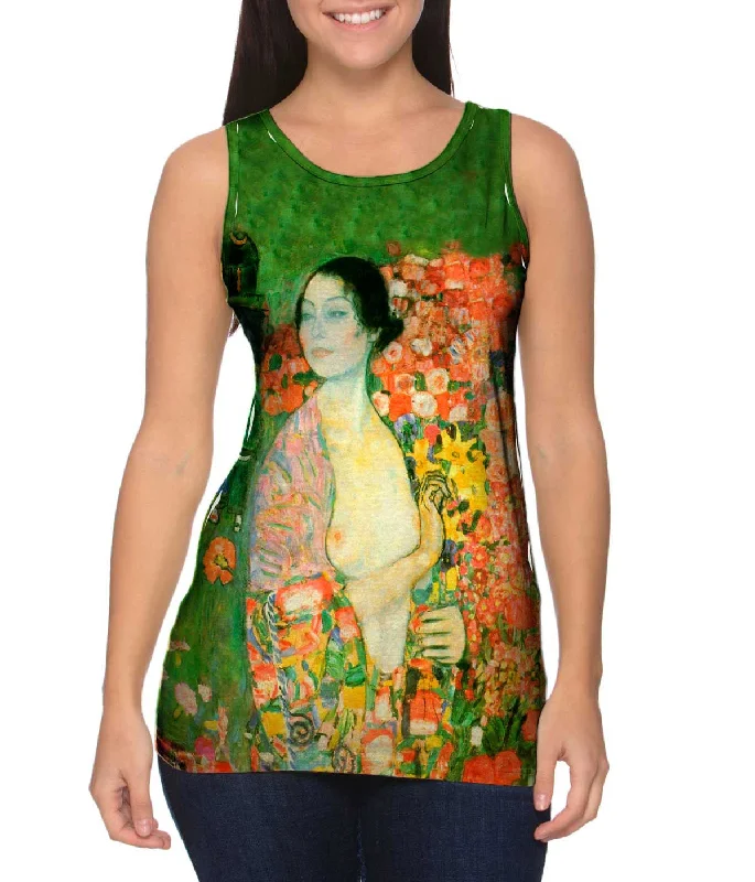 One - Shoulder Women's Rayon Blend Tank Tops for a Flowy LookGustav Klimt -"The Dancer" (1918) One - Shoulder Women's Rayon Blend Tank Tops for a Flowy LookGustav Klimt -"The Dancer" (1918)