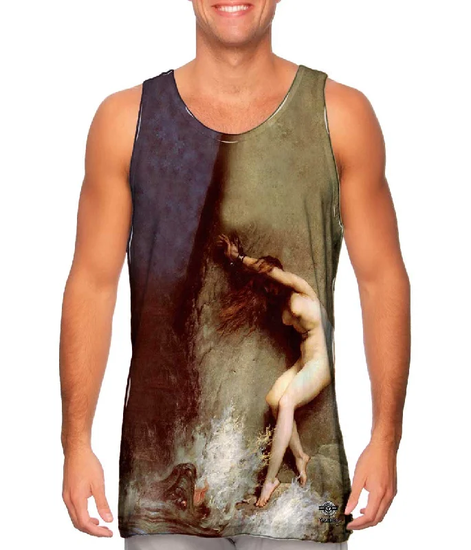 Scoop Neck Women's Linen Blend Tank Tops for SummerGustave Dore - "Andromeda" (1869) Scoop Neck Women's Linen Blend Tank Tops for SummerGustave Dore - "Andromeda" (1869)