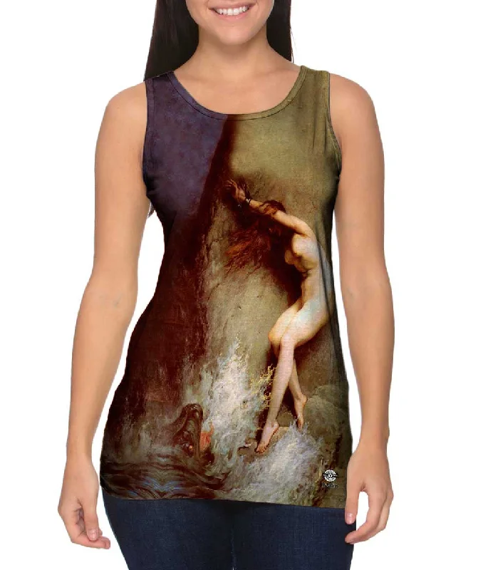 Women's Spaghetti Strap Tank Tops with Geometric PatternsGustave Dore - "Andromeda" (1869) Women's Spaghetti Strap Tank Tops with Geometric PatternsGustave Dore - "Andromeda" (1869)