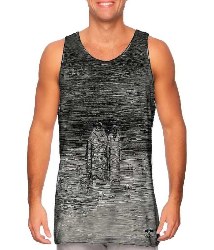Halter Neck Women's Modal Blend Tank Tops for ComfortGustave Dore - "Cocytus-Traitors" Halter Neck Women's Modal Blend Tank Tops for ComfortGustave Dore - "Cocytus-Traitors"