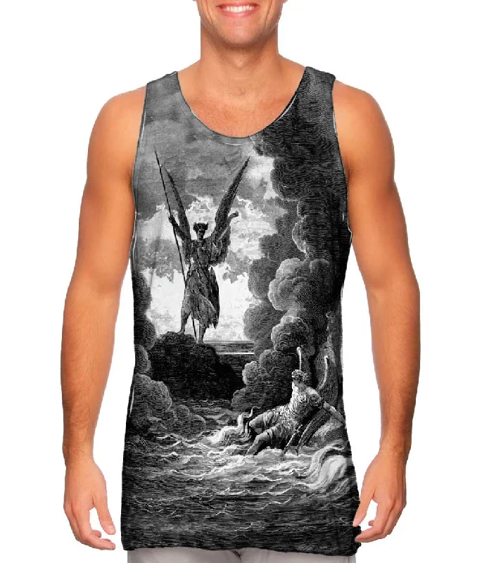 Women's Spaghetti Strap Tank Tops with Geometric PatternsGustave Dore - "Paradise Lost 2" (1857) Women's Spaghetti Strap Tank Tops with Geometric PatternsGustave Dore - "Paradise Lost 2" (1857)
