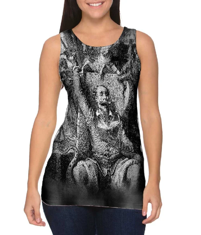 Square Neck Women's Organic Cotton Tank Tops in Earth TonesGustave Dore - "The Art Of Immersion Fear Of Fiction" (1857) Square Neck Women's Organic Cotton Tank Tops in Earth TonesGustave Dore - "The Art Of Immersion Fear Of Fiction" (1857)