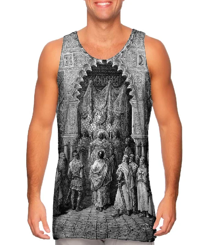Scoop Neck Women's Linen Blend Tank Tops for SummerGustave Dore - "The Dishonorable Truce" (1891) Scoop Neck Women's Linen Blend Tank Tops for SummerGustave Dore - "The Dishonorable Truce" (1891)