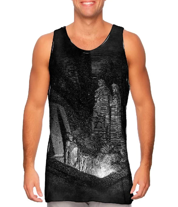 Plus Size Women's Embroidered Tank Tops in Boho StylesGustave Dore - "The Inferno Canto 10" (1857) Plus Size Women's Embroidered Tank Tops in Boho StylesGustave Dore - "The Inferno Canto 10" (1857)