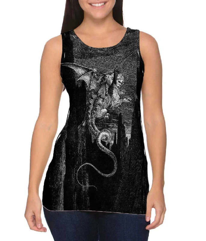 Women's Sleeveless Ribbed Tank Tops for a Trendy LookGustave Dore - "The Inferno Canto 41" (1857) Women's Sleeveless Ribbed Tank Tops for a Trendy LookGustave Dore - "The Inferno Canto 41" (1857)