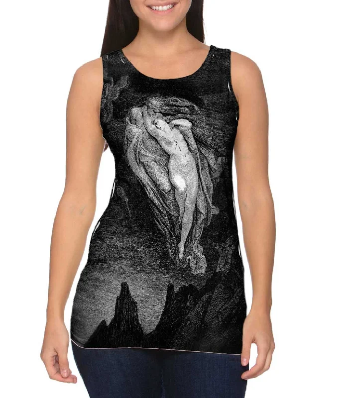 Square Neck Women's Organic Cotton Tank Tops in Earth TonesGustave Dore - "The Inferno Canto 5" (1857) Square Neck Women's Organic Cotton Tank Tops in Earth TonesGustave Dore - "The Inferno Canto 5" (1857)