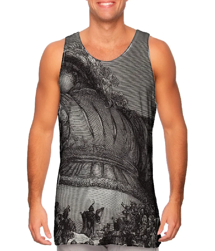 Plus Size Women's Puff - Sleeve Tank Tops in Pastel HuesGustave Dore - "Visions Of Rabelais" Plus Size Women's Puff - Sleeve Tank Tops in Pastel HuesGustave Dore - "Visions Of Rabelais"