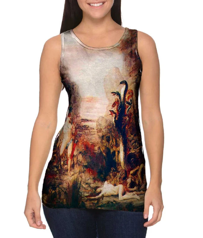 Women's Sleeveless Ribbed Tank Tops for a Trendy LookGustave Moreau - "Hercules and the Hydra Lernaean" (1876) Women's Sleeveless Ribbed Tank Tops for a Trendy LookGustave Moreau - "Hercules and the Hydra Lernaean" (1876)