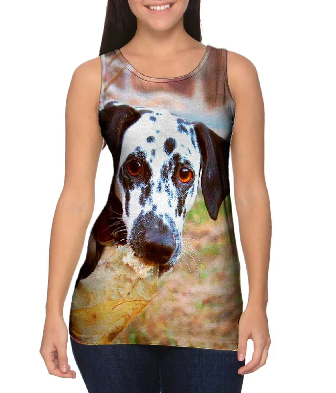 Halter Neck Women's Modal Blend Tank Tops for ComfortGusty Dalmation