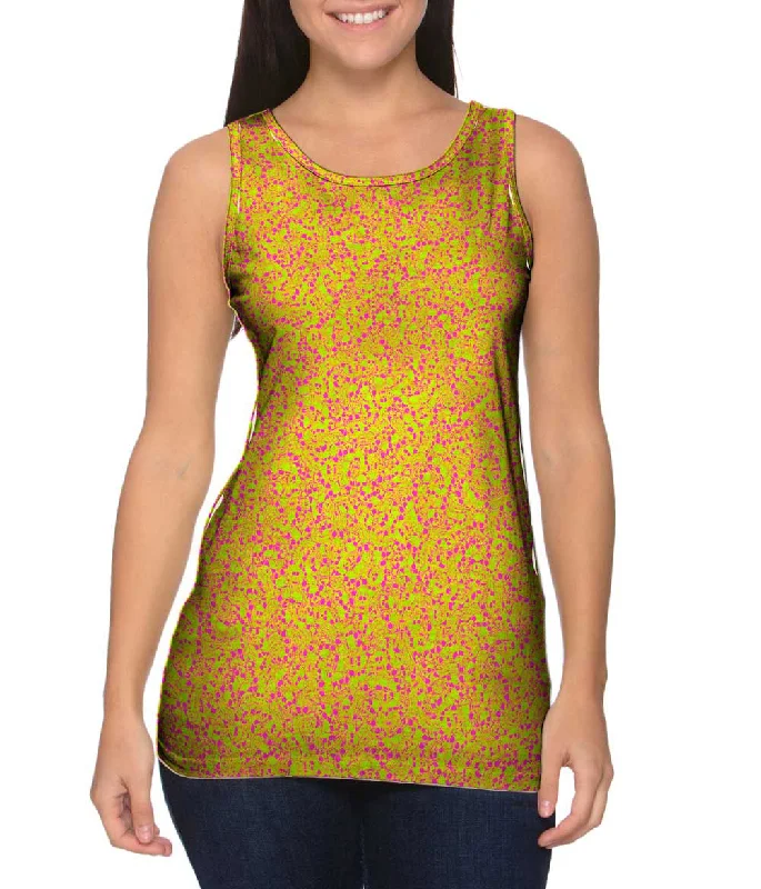 One - Shoulder Women's Rayon Blend Tank Tops for a Flowy LookHalloween Skulls Green Fucsia One - Shoulder Women's Rayon Blend Tank Tops for a Flowy LookHalloween Skulls Green Fucsia