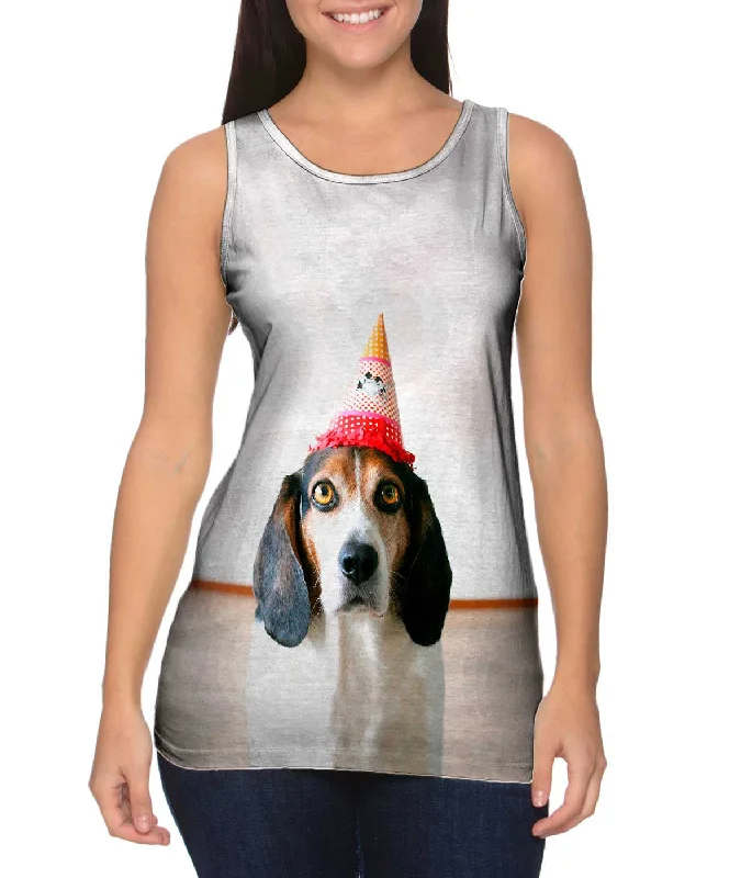 Plunge Neck Women's Seamless Tank Tops for a Smooth FitHappy Birthday Beagle