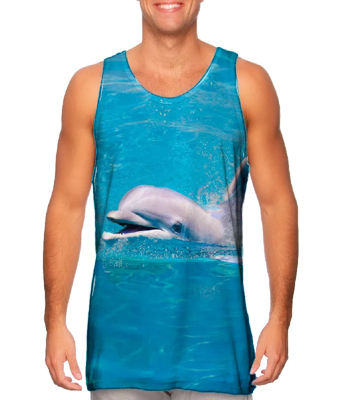 Plus Size Women's Criss - Cross Back Tank Tops in Neon ColorsHappy Dolphin
