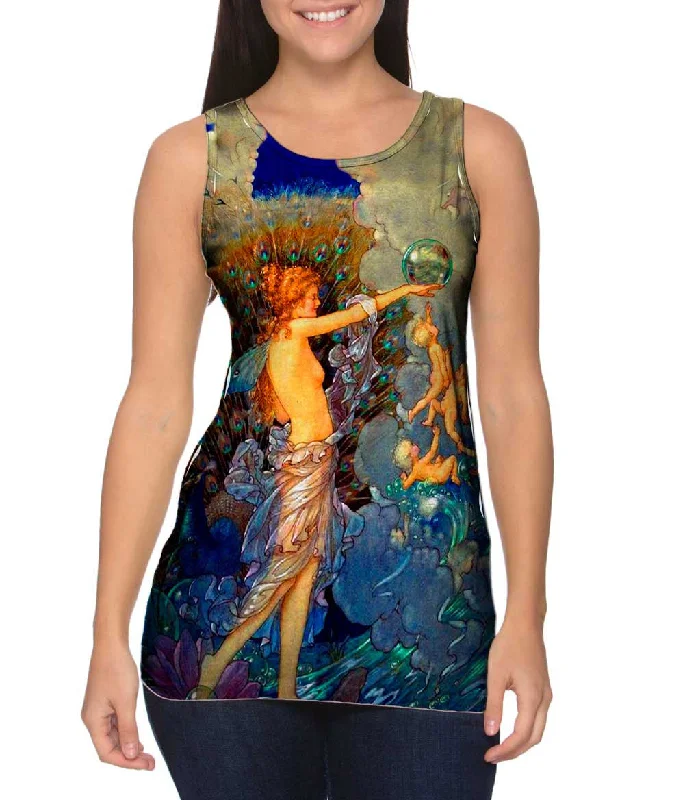 Women's Sleeveless Ribbed Tank Tops for a Trendy LookHarold Gaze - "Ocean Fairy" (1919) Women's Sleeveless Ribbed Tank Tops for a Trendy LookHarold Gaze - "Ocean Fairy" (1919)