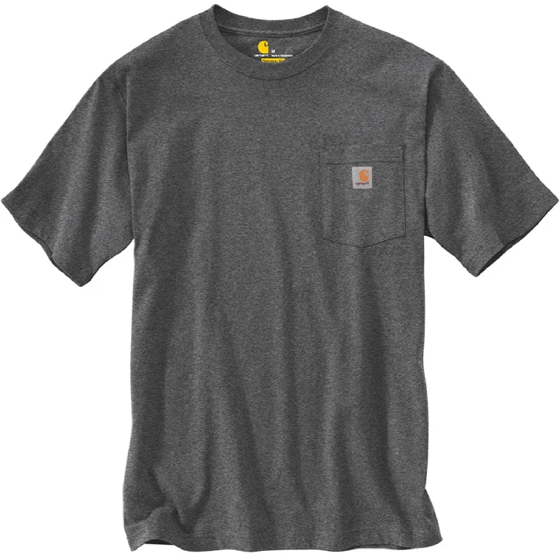 Plus Size Women T Shirt for a Comfortable and Flattering FitK87 - Loose Fit Heavyweight Pocket Tee, Carbon Heather Plus Size Women T Shirt for a Comfortable and Flattering FitK87 - Loose Fit Heavyweight Pocket Tee, Carbon Heather