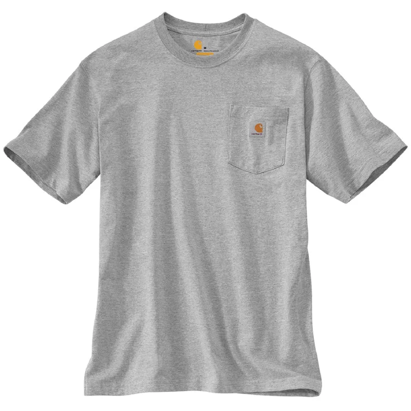 Crop Top Women T Shirt to Pair with High - Waisted BottomsK87 - Loose Fit Heavyweight Pocket Tee, Heather Grey Crop Top Women T Shirt to Pair with High - Waisted BottomsK87 - Loose Fit Heavyweight Pocket Tee, Heather Grey