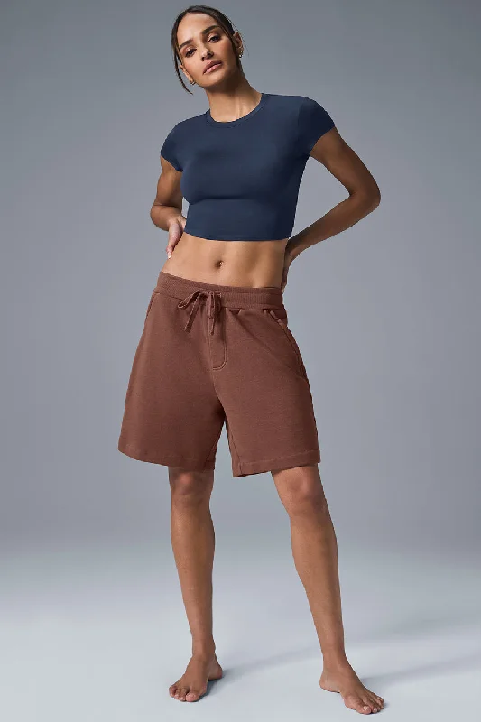Leather Look Women Shorts for an Edgy and Chic StyleChill Short - Chestnut